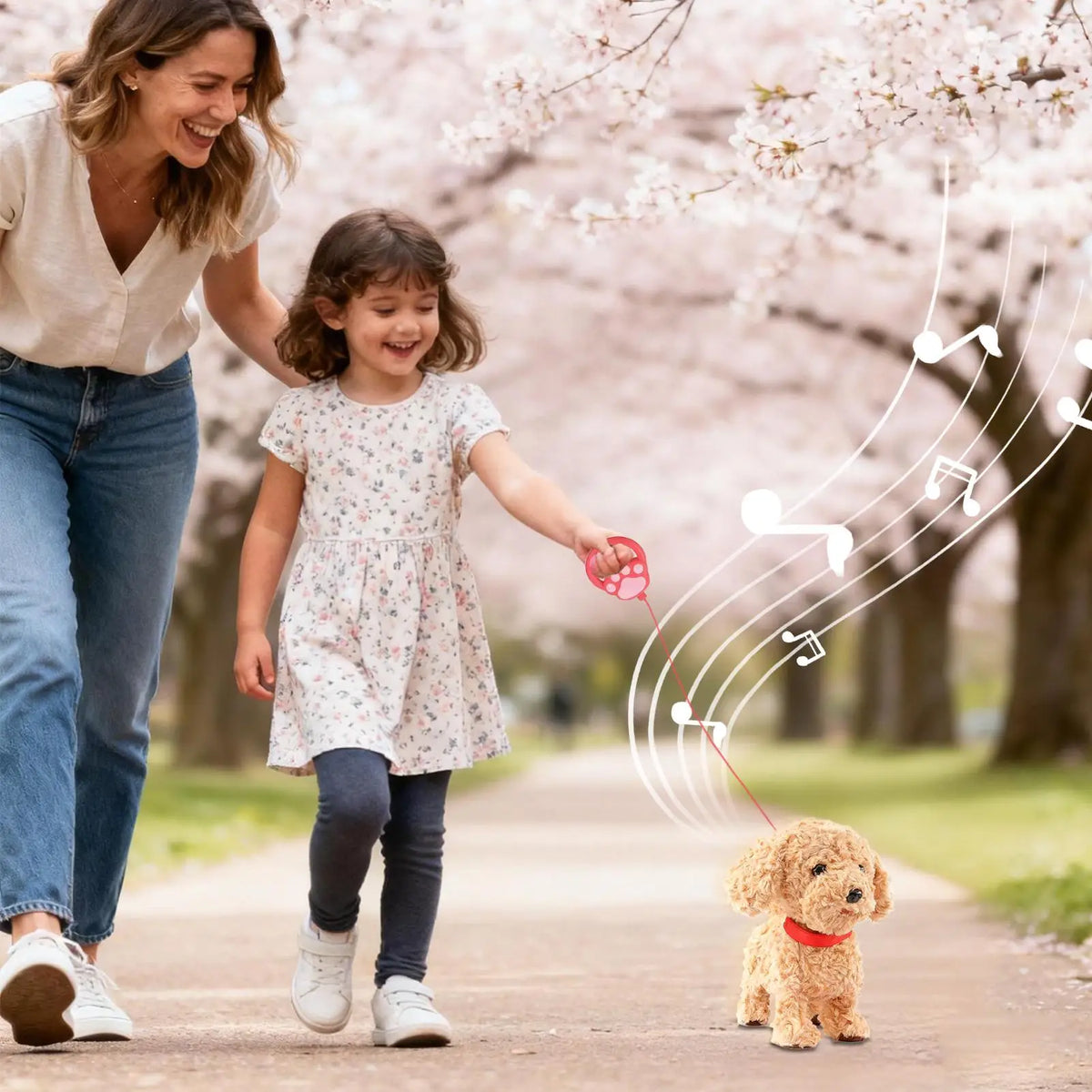 Robot Dog Realistic Plush Soft Smart Toy Touch Sensing Ai Robot Dog with Voice Mimic for Kids Boys Girls Birthday Christmas